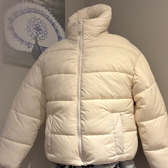 Noize Jackets & Blazers - Noize Cream Puffer Jacket